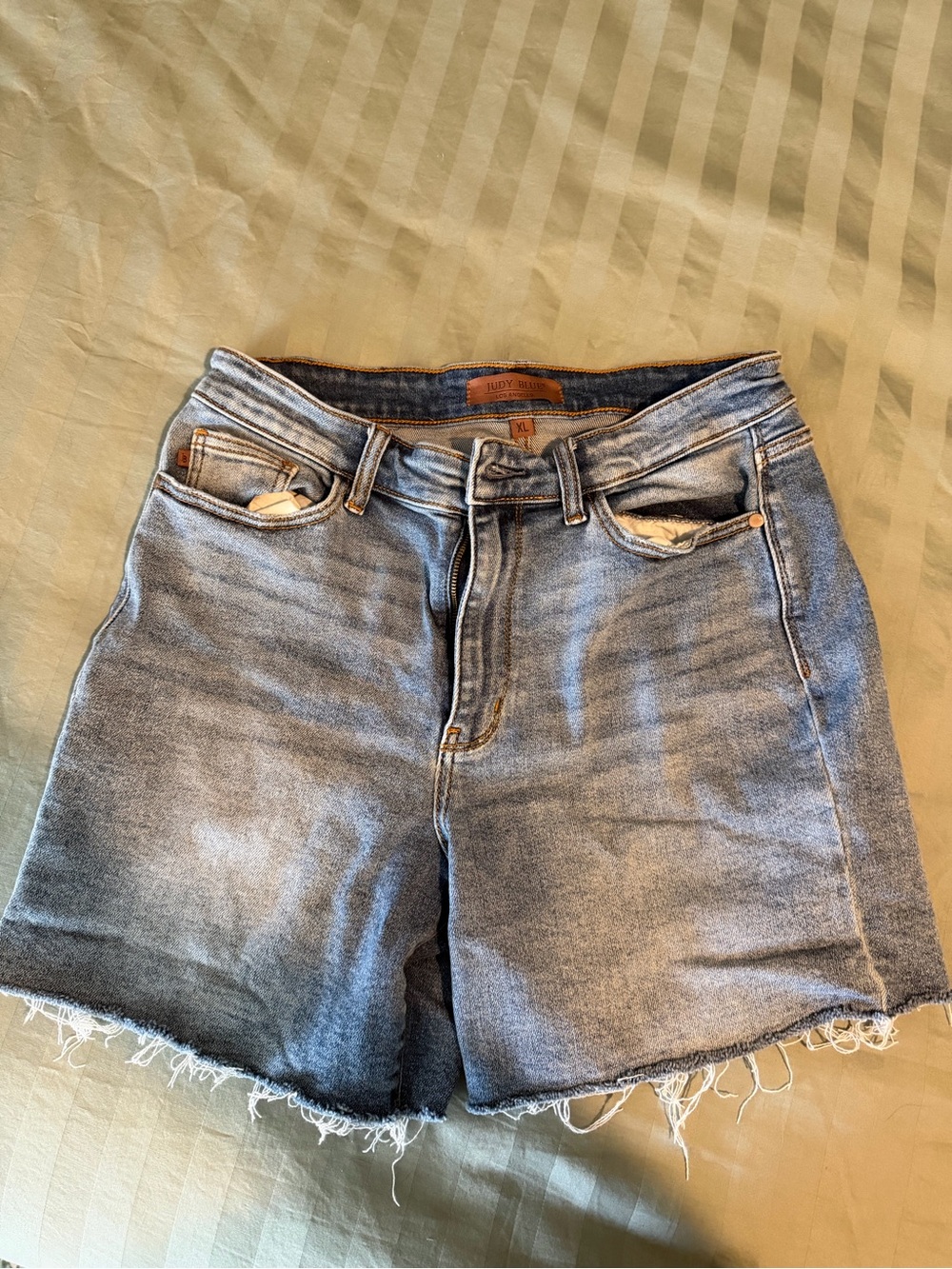 Judy Blue High-Rise Light Blue Denim Shorts XL